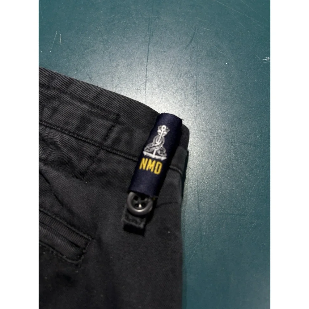 Vtg Nautica Marine Drill Pants 34x32 Black Baggy Relaxed Fit Military NMD MF300A